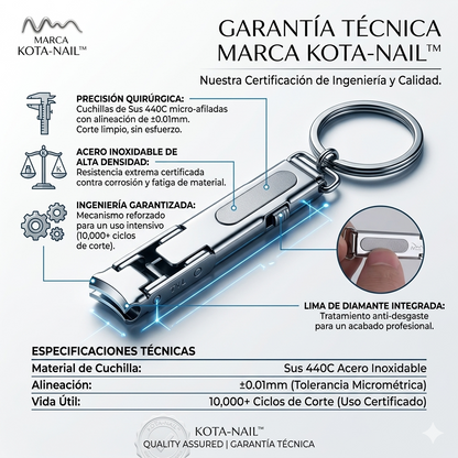 KotA-Nail™ - Cortaúñas de Alta Precisión con Ingeniería Ergonómica